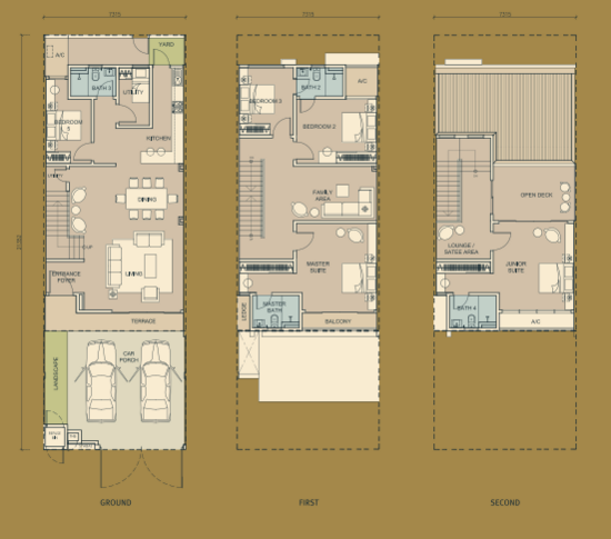 Suria Residen Raflesia Superlink Homes - Floor Plan - iProperty.com.my