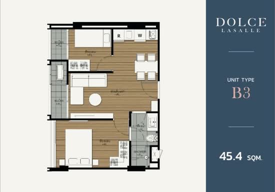 Dolce Lasalle Bang na : โดว์เช่ ลาซาล บางนา - Floor Plan