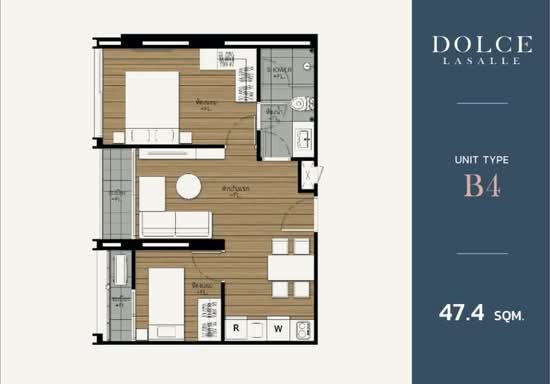 Dolce Lasalle Bang na : โดว์เช่ ลาซาล บางนา - Floor Plan