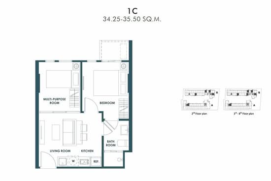 The Base Sukhumvit 50 : เดอะ เบส สุขุมวิท 50 - Floor Plan