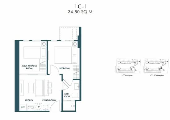 The Base Sukhumvit 50 : เดอะ เบส สุขุมวิท 50 - Floor Plan