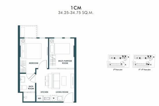 The Base Sukhumvit 50 : เดอะ เบส สุขุมวิท 50 - Floor Plan