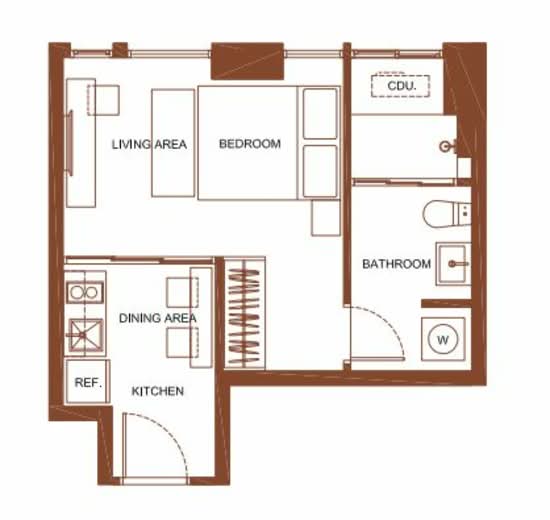 The Base Saphanmai : เดอะ เบส สะพานใหม่ - Floor Plan