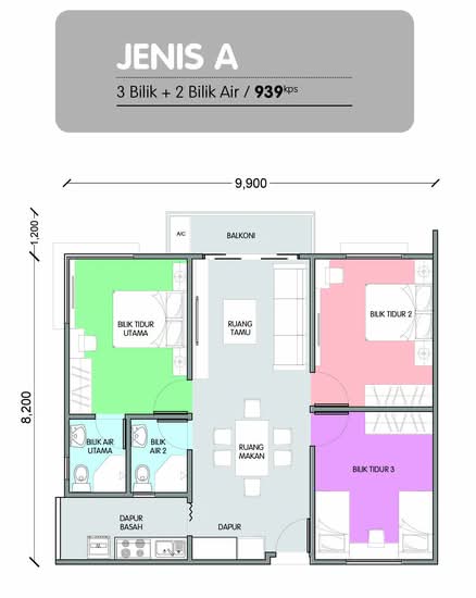 Residensi Kota Marudu - Floor Plan - iProperty.com.my