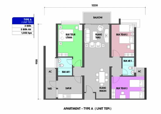 Residensi Menggatal - Floor Plan - iProperty.com.my
