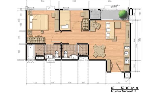 InterLux Premier Sukhumvit 13 - Floor Plan