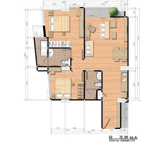 InterLux Premier Sukhumvit 13 - Floor Plan