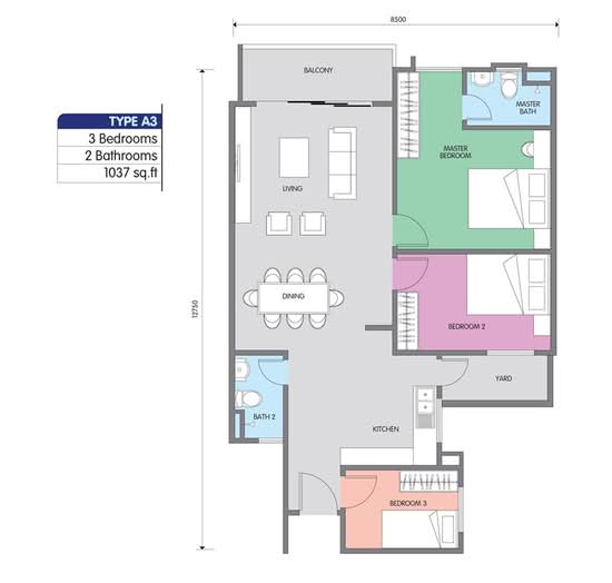 Residensi Jalan Jubilee - Floor Plan - iProperty.com.my