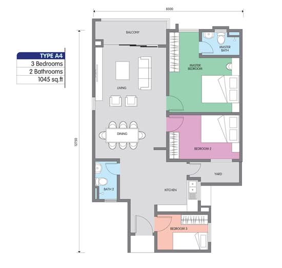 Residensi Jalan Jubilee - Floor Plan - iProperty.com.my