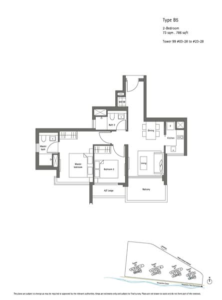Principal Garden, 99 Prince Charles Crescent, 2 Bedrooms, 786 sqft, Condominium For Sale, by Gabriel Shaun, 500237633 - PropertyGuru.com.sg