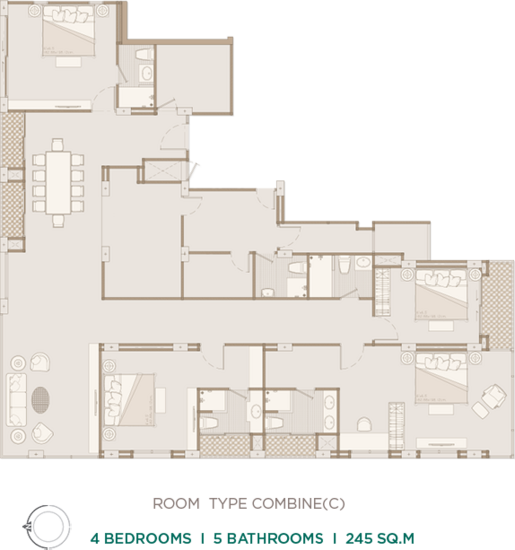 The Private Residence Rajdamri : เดอะ ไพรเวท เรสซิเดนซ์ ราชดำริ - Floor Plan