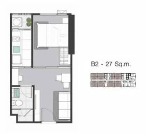 KnightsBridge Sukhumvit-Thepharak - Floor Plan