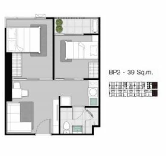 KnightsBridge Sukhumvit-Thepharak - Floor Plan