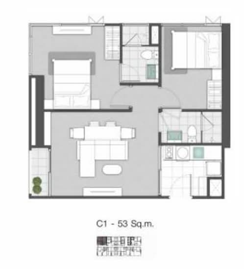KnightsBridge Sukhumvit-Thepharak - Floor Plan
