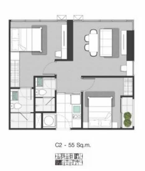 KnightsBridge Sukhumvit-Thepharak - Floor Plan