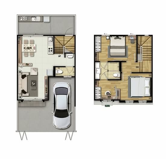 Pruksa Ville Petchkasem 91-93 - Floor Plan