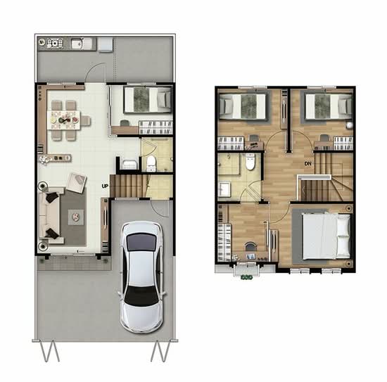 Pruksa Ville Petchkasem 91-93 - Floor Plan