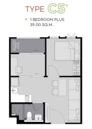 Aspire Asoke-Ratchada : แอสปาย อโศก-รัชดา - Floor Plan