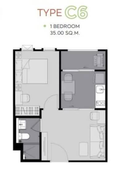 Aspire Asoke-Ratchada : แอสปาย อโศก-รัชดา - Floor Plan