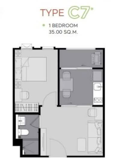 Aspire Asoke-Ratchada : แอสปาย อโศก-รัชดา - Floor Plan