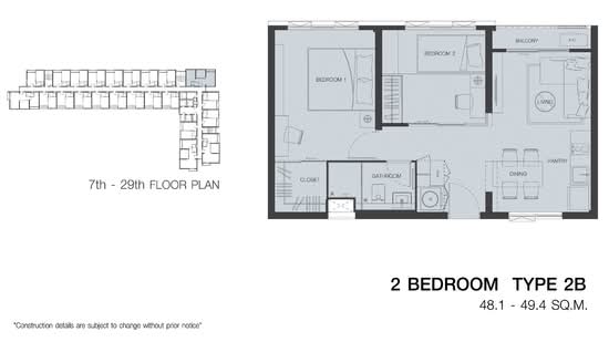 The Key MRT Phetkasem 48 : เดอะ คีย์ MRT เพชรเกษม 48 - Floor Plan