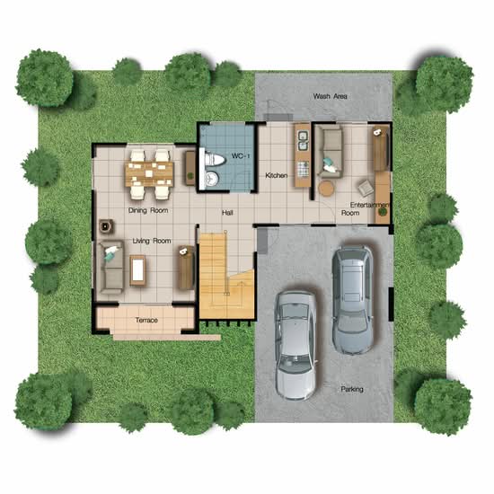 Ban Burirom Rama2-Ekachai : บ้านบุรีรมย์ พระราม 2 เอกชัย - Floor Plan