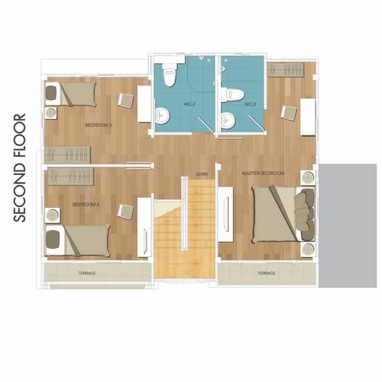 Ban Burirom Rama2-Ekachai : บ้านบุรีรมย์ พระราม 2 เอกชัย - Floor Plan
