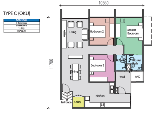 Residensi Seremban Sentral - Floor Plan - iProperty.com.my