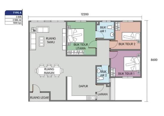 Residensi Klebang 2 (PR1MA @ Klebang 2) - Floor Plan - iProperty.com.my