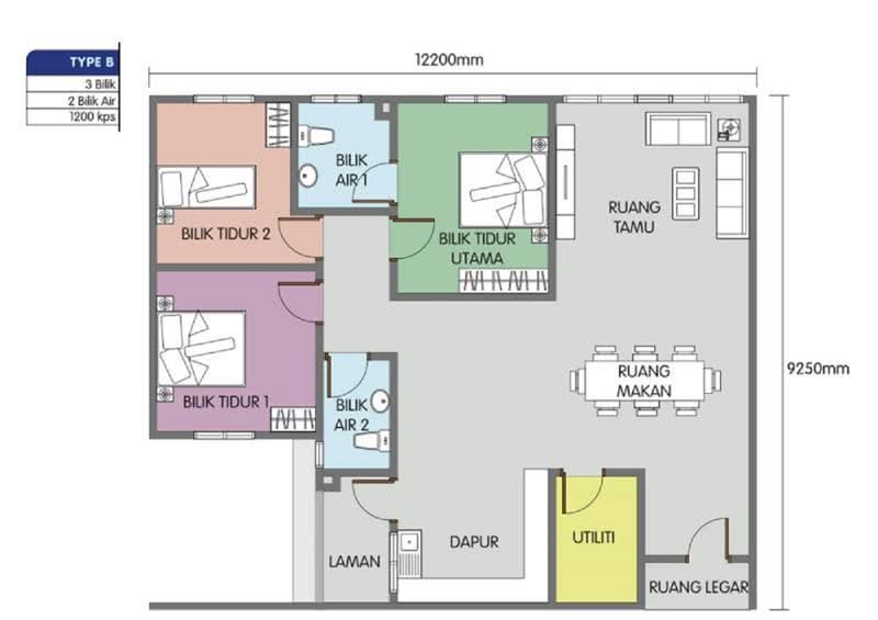 Apartment for Sale at Residensi Klebang 2 (PR1MA @ Klebang 2) - Rashidah Juremi - PropertyGuru.com.my
