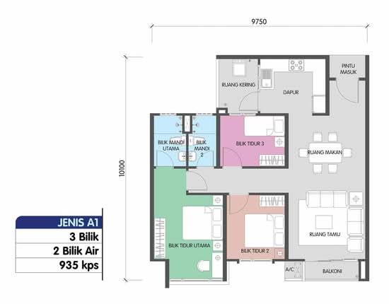 Residensi Alam Damai (PR1MA @ Alam Damai) - Floor Plan - iProperty.com.my