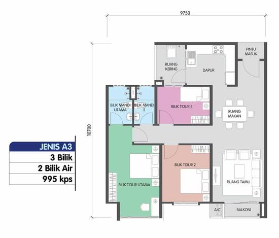 Residensi Alam Damai (PR1MA @ Alam Damai) - Floor Plan - iProperty.com.my
