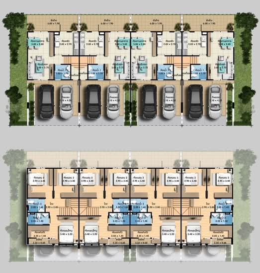 Baanfah Townee Pinklao-Sai 5 : บ้านฟ้า ทาวน์นี ปิ่นเกล้า-สาย 5 - Floor Plan