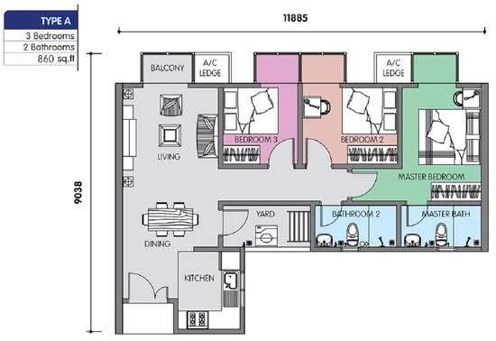 Residensi Larkin Indah - Floor Plan - iProperty.com.my