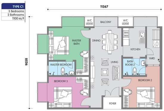 Residensi Larkin Indah - Floor Plan - iProperty.com.my