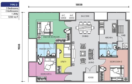 Residensi Larkin Indah - Floor Plan - iProperty.com.my