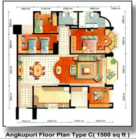 Angkupuri Condominium - Floor Plan - iProperty.com.my