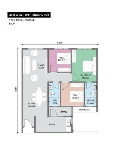Residensi Taman Pelangi Indah - Floor Plan - iProperty.com.my