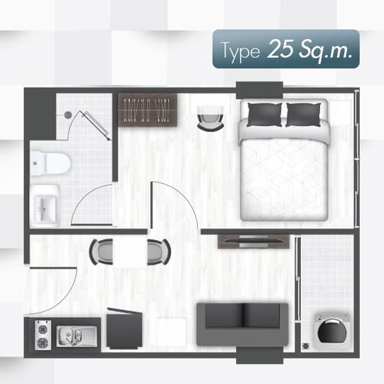 Grand Condominium Wutthakat 57 : แกรนด์ คอนโดมิเนียม วุฒากาศ 57 - Floor Plan
