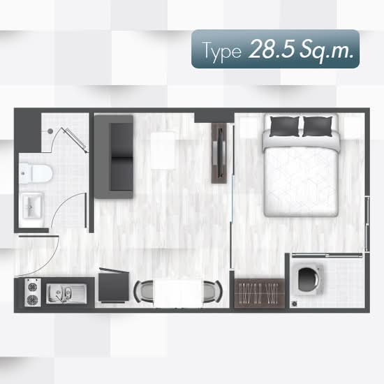 Grand Condominium Wutthakat 57 : แกรนด์ คอนโดมิเนียม วุฒากาศ 57 - Floor Plan