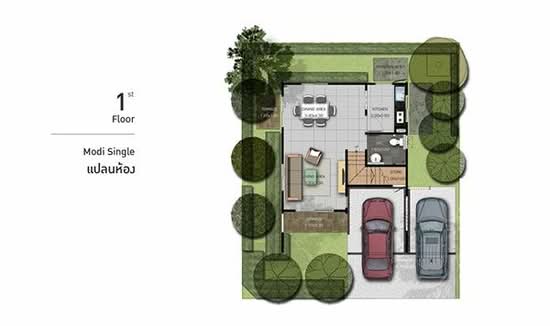 Modi Villa Bangbuathong - Floor Plan