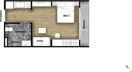 One Riverbend Jaransanitwong : วัน ริเวอร์เบน จรัญสนิทวงศ์ - Floor Plan