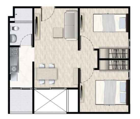 The Cube North Chaengwattana 12 : เดอะคิวบ์ นอร์ท แจ้งวัฒนะ 12 - Floor Plan
