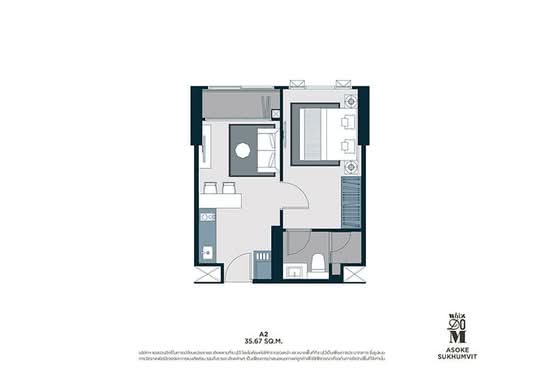 Whizdom Asoke-Sukhumvit - Floor Plan
