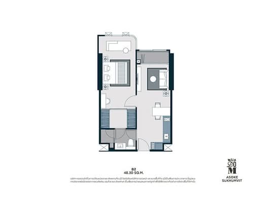 Whizdom Asoke-Sukhumvit - Floor Plan