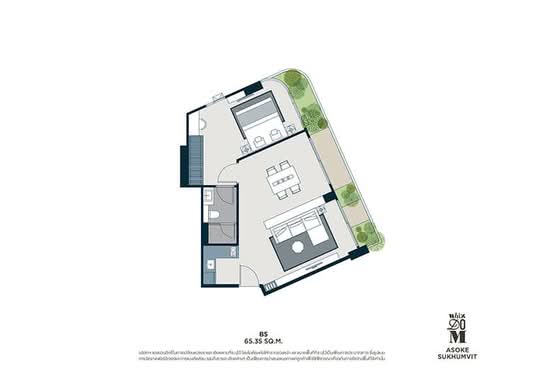 Whizdom Asoke-Sukhumvit - Floor Plan