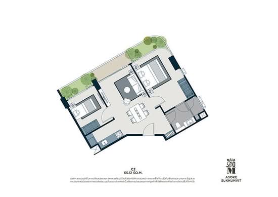 Whizdom Asoke-Sukhumvit - Floor Plan