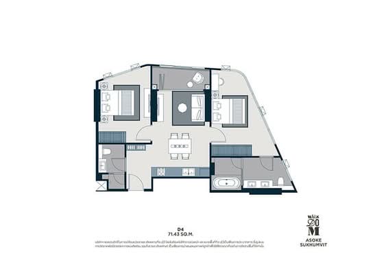 Whizdom Asoke-Sukhumvit - Floor Plan