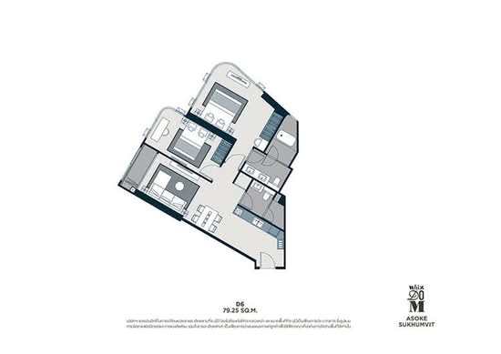 Whizdom Asoke-Sukhumvit - Floor Plan