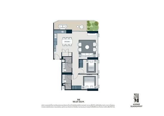 Whizdom Asoke-Sukhumvit - Floor Plan